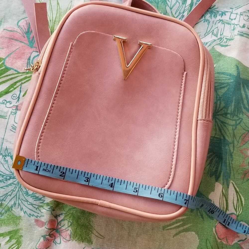 Pink PU Backpack - Picture 4 of 6
